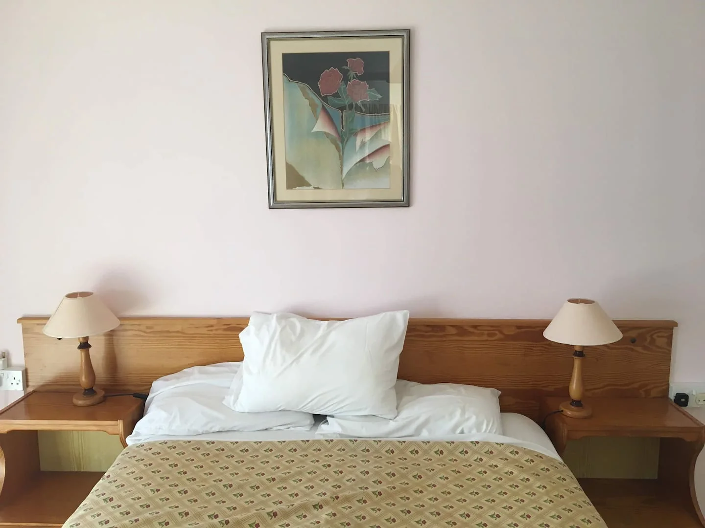 The separate bedroom in the representative apartment
