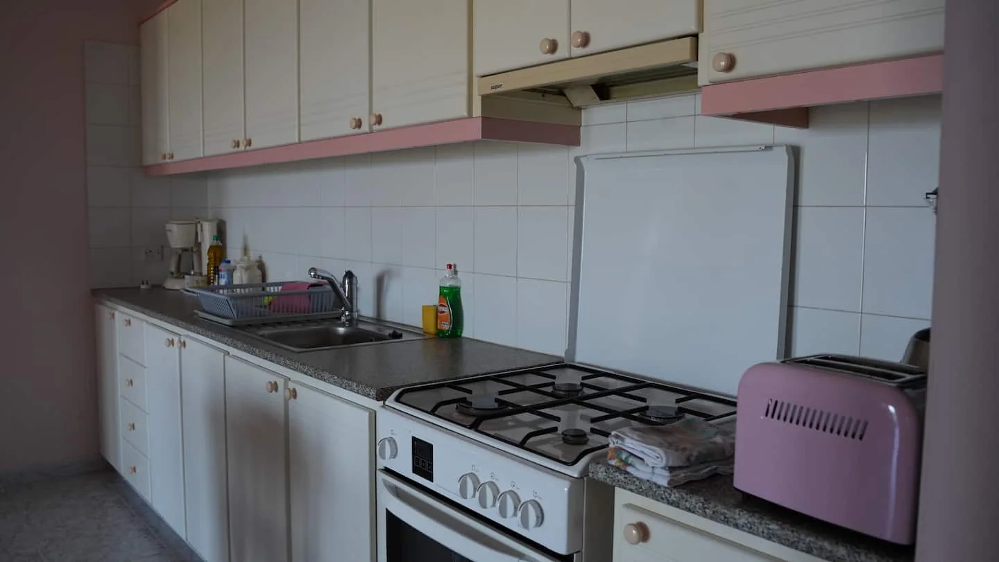 The apartment kitchen